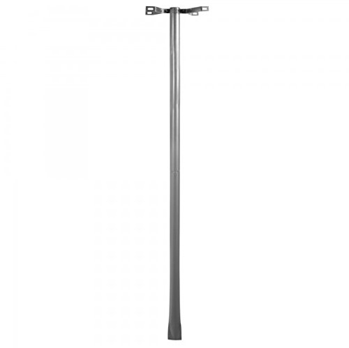 banjado - Universal US Mailbox Standfuß aus Stahl Silber lackiert 143cm hoch…