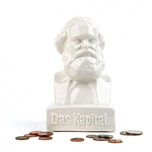 Kikkerland Das Kapital Spardose - Karl Marx Sparbüchse Sparschwein Rot