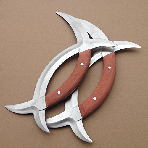 China kun fu/Meridian Axe Pair/Ziwu Yuanyang Tomahawk/Stainless Steel/Two Kinds of Styles (Wood, Regular)