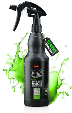 ADBL Beetle Juice Squeezer (500ml) - kraftvoller Lackreiniger gegen angetrocknete Insektenreste & Vogelkot - Auto Insektenentferner & Insektenreiniger Auto für Glas, Lack, Chrom & Kunststoff