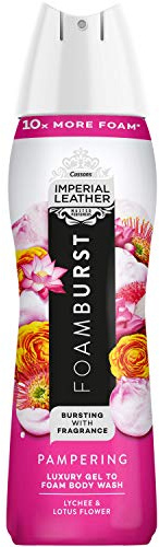 Imperial Leather Foaming Body Wash, Lychee & Lotus Flower Foamburst, Pampering Shower Gel, Shaving Foam, 200 ml (Pack of 1)