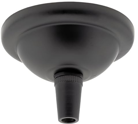 Deckenrosette aus Metall, 67 mm, Schwarz