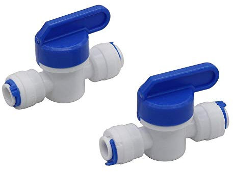 Garden Hose Connector Hose Straight Backwash Controlled Ball Valve Aquarium Water Filter Reverse Osmosis System 1/4 OD Tube Valve PE Pipe Fitting