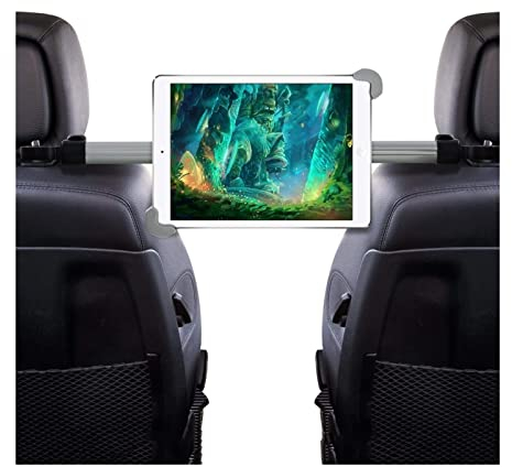 Support Tablette Support de porte-porte-tête de la voiture, voiture réglable entre le support de comprimé de support de siège arrière for la plupart de 7,0 à 14,5 pouces comprimés Supports pour Tablet