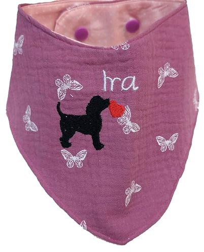 ☆ Halstuch ☆Hundehalstuch☆ Hund ☆Druckknopf ☆ Alle Hunde Größen ☆ Handmade ☆ (L)