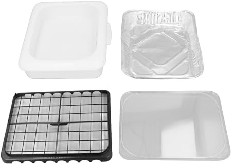 Porte-plat en Aluminium Alimentaire, Récipients à Emporter Légers et Réutilisables avec Couvercle pour la Cuisine de Fête de Pique-nique en Camping