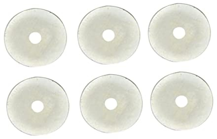 DIYEAH 6 Cuchillas de Repuesto Hojas de Hierro Fáciles de Reemplazar para Cortar Tela y Papel para Cortador Rotatorio de 28mm Ideales para Taller o Escuela