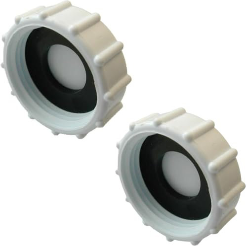 SOTL® 2X 32mm Blanking Cap Washer Washing Machine Dishwasher Taps Tool Plumbing Appliance Trap