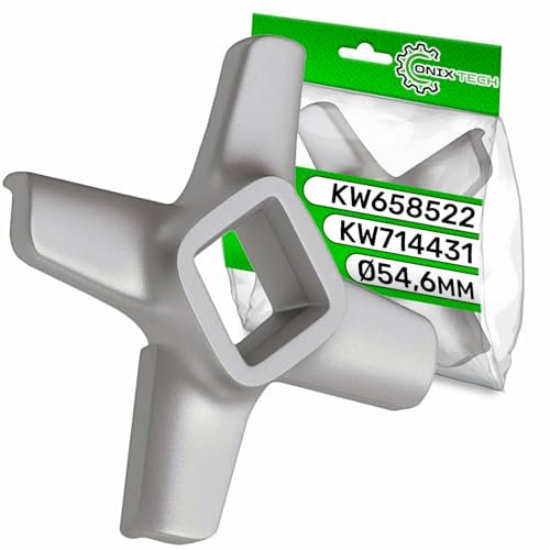 Couteau pour Hachoir a Viande Ø54,6 mm en Acier Inoxydable Universel avec Code Original KW714431 KW658522 pour Kenwood - Garantie de 5 Ans - ONIX TECH