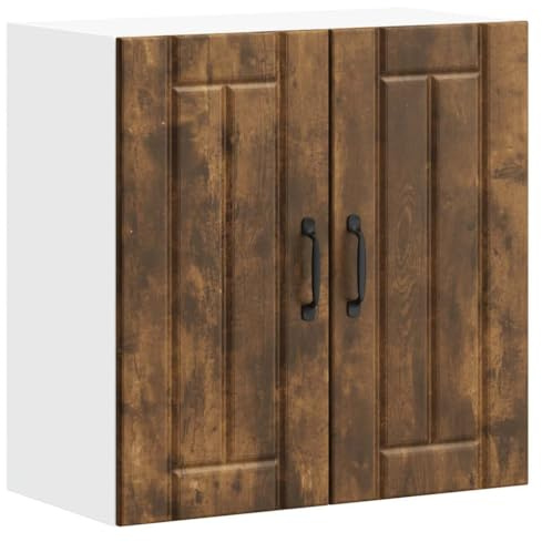 vidaXL Küchen-Hängeschrank Lucca Räuchereiche Holzwerkstoff, Wandschrank Küche, Wandschrank, Oberschrank, Küchenschrank, Hängeschrank
