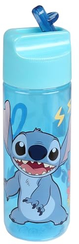 sarcia.eu Stitch Bottle con boccaglio, bottiglia scolastica per ragazze, 540 ml