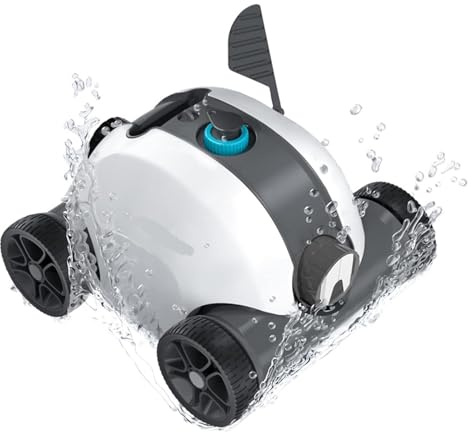 AYJYZHIAG Robot Nettoyeur de Piscine sans Fil, aspirateur avec Double Moteur et Technologie stationnement Automatique