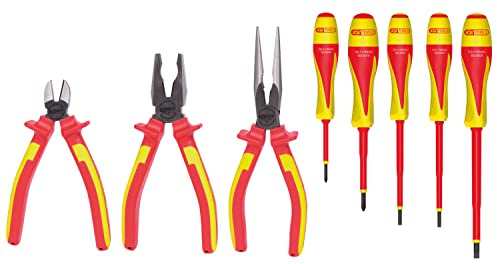 KS Tools 117.1105 Jeu de Pinces et Tournevis à Poignée bi-composants 1000 V