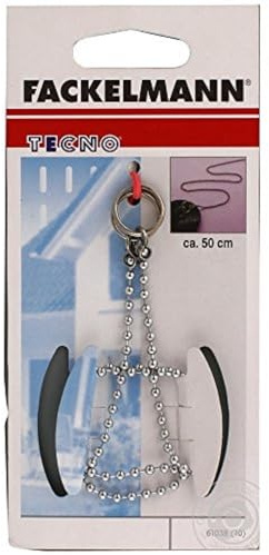 Fackelmann 61038 Chaîne en Laiton pour boules Bouchon de Lavabo 50 cm