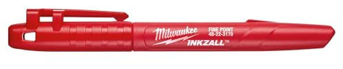 Milwaukee MHT48223170 INKZALLTM Fine Tip Marker Red