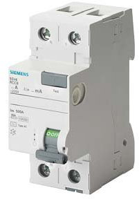 Siemens Sentron – Interruttore differenziale 5sv 70 mm classe -ac 2 poli 25a 300ma