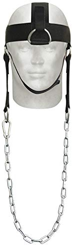 AQF Allenamento Collo, Boxe & Fitness Neck Builder Straps, Regolabile Head Harness Con D-Hook Attacco, Supporto Allenamento Collo Pesi Imbracatura, Testa Di Formazione Dip Cintura, Taglia Unica