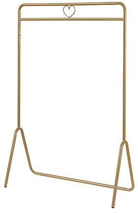 YFZSJ Appendiabiti, Piccolo Negozio Di Abbigliamento Domestico Salvaspazio Semplice Appendiabiti da Appendere a un Palo/d'oro / 100cm