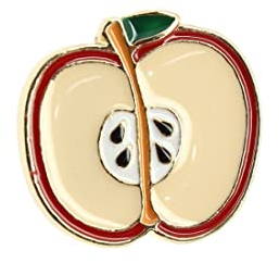 Pin's Pomme Coupée - Alimentation - qualité de finition - Epingle - Broche - Badge - PINS NOURRITURE