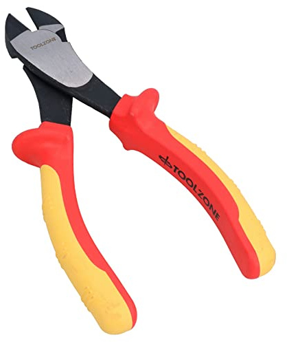 7.5 ''VDE Elettricista Tenaglie Tronchesi Elettronica, Elettrico Diagonale Lato Taglio Taglierina Pinze