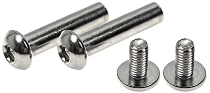 2 Stück Fahrrad Achsen Dämpfer Buchse Bolzen Fully Rahmen L:34 mm Ø:8mm Silber