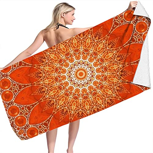 JXSMYT Mandala,Strandtuch,Wandteppich,Strandtuch XXL, Pareo Tuch - Stranddecke Sandfrei,Tischdecke, Strandtuch,Strand,handtücher Set (A1,80x135cm)