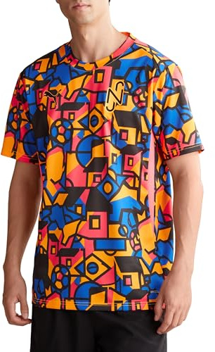 Puma Neymar JR COPA Trikot Herren Fußball Club Aktivitäten Team Übung 659215, 24 Frühlings- und Sommerfarben Sunset Glow / Blue Maging (01), M