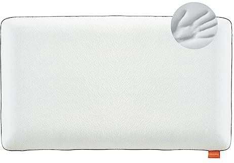 sleepling orthopädisches Nackenstützkissen, Memory Foam Visco Kissen 40 x 80 cm, Visko-Gel Kopfkissen Ultra Soft, waschbar, Ökotex, Made in EU, weiß