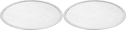 DE BUYER - Grille de Cuisson à Pizza ajourée en Aluminium - Diamètre 24 cm - 7350.28 (Lot de 2)