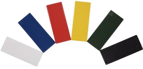 SKIR'CO Spessori piatti in plastica da 1-6 mm, spessori per vetri 40 x 100 mm, distanziatori per telai, spessori per telai di porte e finestre (mix 3)