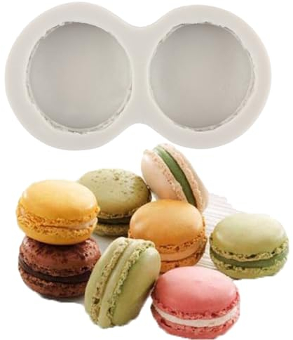 MINFEIDMS Macaron Silicone Moule Macaron Fondant Moules pour Décoration De Gâteau Cupcake Topper Bonbons Chocolat Gomme Pâte Polymère Argile