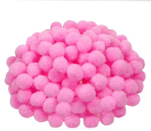 TOAOB 300 Piezas Pompones Grandes de Rosa de 2 cm Bolas de Fieltro Pompones para Decoraciones Manualidades Creativas y Decoraciones Bricolaje