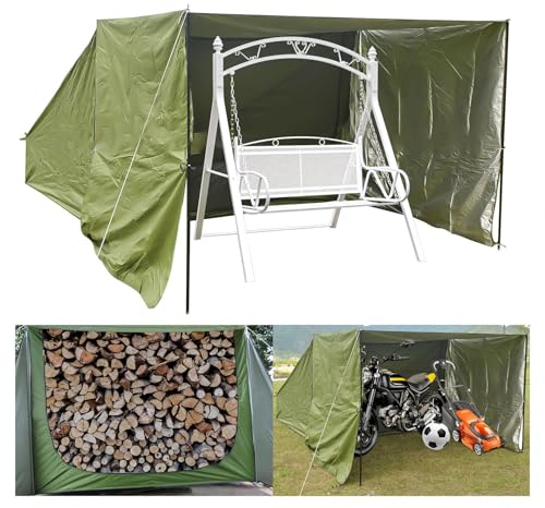 YSMSMZJK Fahrradzelt mit Abnehmbarem Schattentuch Carport für Terrassenmöbel, Fahrrad, Motorrad Fahrrad Schuppen Outdoor Fahrradunterstand