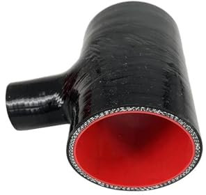 Lufteinlass 2 2,5 2,75 3 T-Stück Silikonschlauch 51 63 70 76mm T-förmiges Rohr Für 25mm/35mm ID BOV + Klemmen Ansaugschlauch Ansaugrohr(70x25mm)