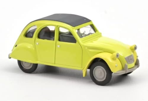 OPO 10 Auto in Miniatura Compatibile con Citroën 2CV Scala 1:64 3 Pollici 7,5 cm Norev - Giallo Citroën 191027