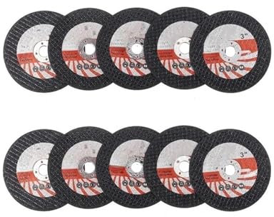 Foglio di rettifica for smerigliatrice angolare, 10 pezzi 75 mm Mini disco da taglio Disco di rettifica circolare in resina for smerigliatrice angolare Disco da taglio for lucidatura Foglio di taglio