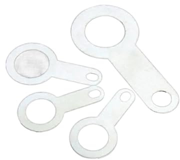 Capicorda a saldare, Capicorda terminali, Terminale di Saldatura a Testa Singola in Rame Argentato M2.2-M10.2 Rondella di Saldatura Circolare Foglio di Saldatura(M6.2 100PCS)