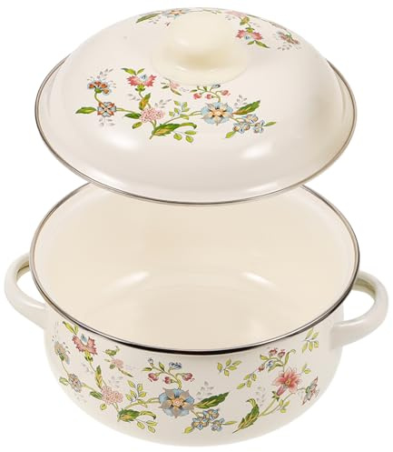 Marmite Cuisine en Émail, Pot à Soupe Maison Polyvalent