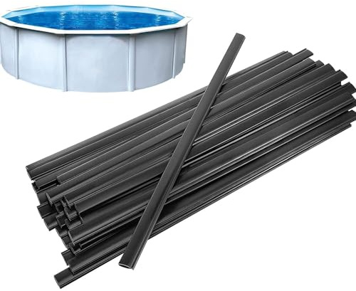 Überlappende Poolfolien Clips – -Griffe, wetterfestes Material, schwarzer Coping-Clip-Ersatz, mit enganliegendem Design, für saisonales Schwimmen, Außenpool-Reparatur, wiederverwendbare