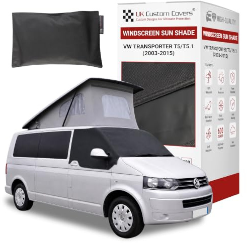 Windscreen Cover to Fit VW T5/T5.1 2003-2015 – Sun Shade for Campervans