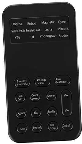 Sewroro Carte Son Mini Portable Effets Sonores Intégrés, Embelisseur de Voix pour Téléphone et Ordinateur, Modificateur de Voix Multifonction, Usage Jeu Vidéo et Enregistrement,