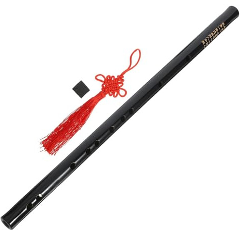 Professionelle Bambusflöte Schwarze Flöte Anfängerinstrument Bambus Klassisch Traditionell(2.3X42CM)