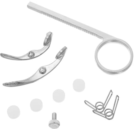 LRXIYODE Trompete Ventil Ersatzteile mit Finger Ring Slide und Spuckventil für Präzise Justierung und Einfache Installation Langlebiges Zubehör für Professionelle und Hobby Musiker
