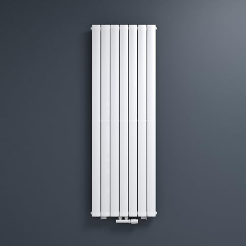 Mai & Mai Badheizkörper flach 160x54cm Heizkörper in Weiß | Mittelanschluss Paneelheizkörper Vertikal Badheizung Einlagig aus Stahl