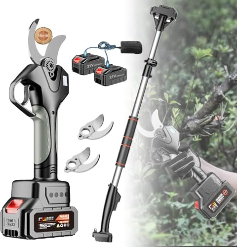 Cesoie elettriche per potatura con palo telescopico per tagliare rami da giardino
