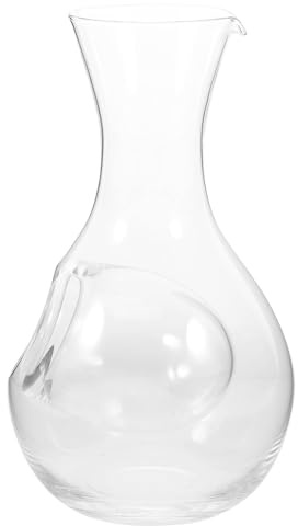 Angoily Decantador de Vino de Vidrio de 400ml Cavidad para Hielo para Enfriamiento Rápido y Uso Versátil Adecuado para Reuniones y Celebraciones