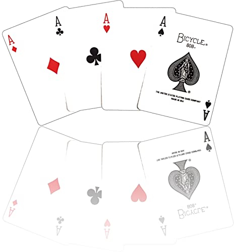 ProTriXX Four Aces Mystery - Kartenzauberei Kartentrick | ASSE Verschwinden und erscheinen | Bicycle Zauberkarten Deck + Gimmicks