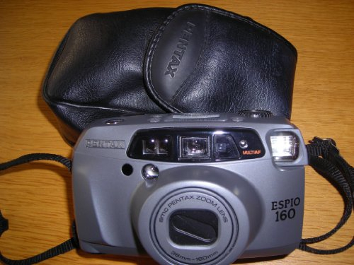 Pentax Espio 160 - Fotocamera con zoom 38-160 mm, autofocus 35 mm, con custodia per fotocamera