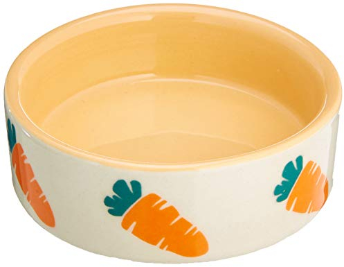 Nobby Nager - Ciotola in Ceramica Carrot, Beige-Arancione, Ø 7,5 x 2,5 cm, 55 ml, 1 Pezzo