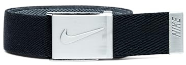Nike Cintura da uomo reversibile elasticizzata, nero/grigio, taglia unica